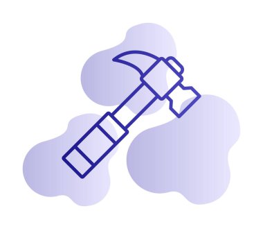 Çekiç ikonu vektör illüstrasyonu