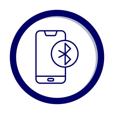 Bluetooth simgesi vektör çizim