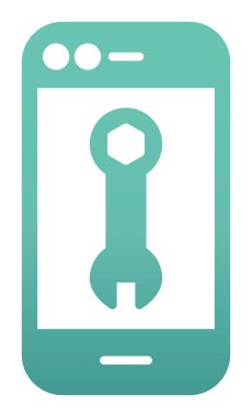 Smartphone Onarım simgesi vektör çizimi