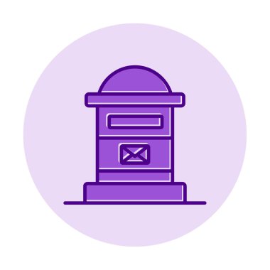 posta kutusu simgesi, vektör illüstrasyonu basit tasarım