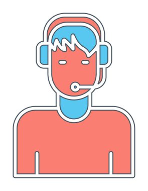 operatör çağrı merkezi simge tasarım ögesi