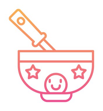 Bebek maması simgesinin vektör illüstrasyonu