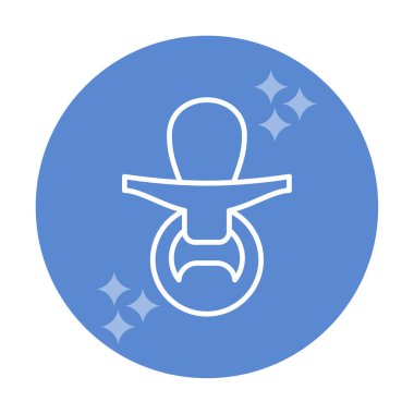 Emzik simgesi web basit illüstrasyon