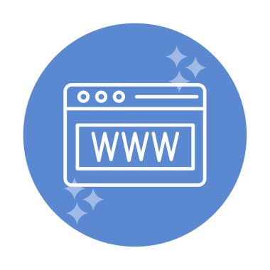 Web tarayıcı simgesi, vektör çizim