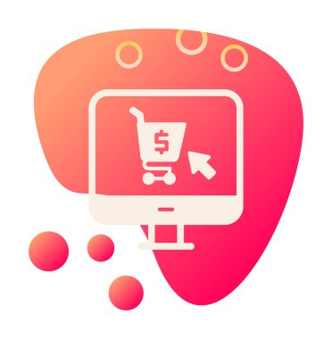 Projeniz için çevrimiçi alışveriş simgesi