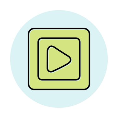 Oynatma düğmesi vektör çizimi