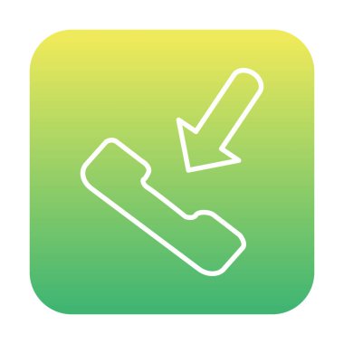 telefon arama simgesi, vektör illüstrasyonu basit tasarım