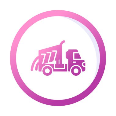 Vektör Tasarımı Çöp Kamyonu Simgesi Biçimi