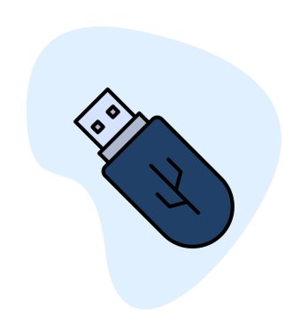 Web için usb flash simgesi.