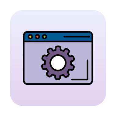 Tarayıcı Simge vektör çizimi ayarlanıyor