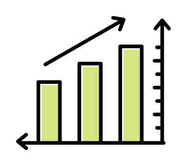 Grafik. Web simgesi basit illüstrasyon 