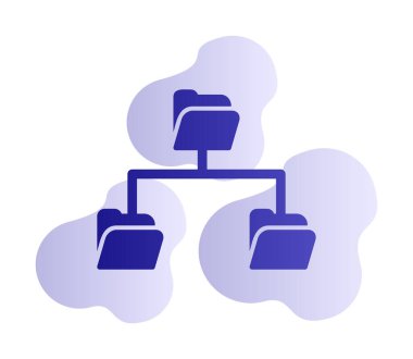 Basit Dizin Paylaşımı, vektör illüstrasyonu