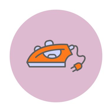 Demir düz simgesi. vektör çizim