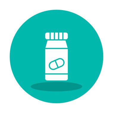 Hapları şişe simge vektör çizim