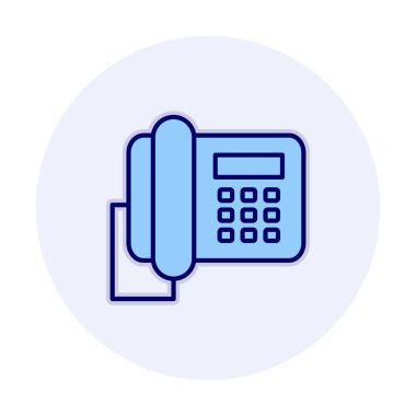 masa telefonu simgesi, vektör illüstrasyonu basit tasarım