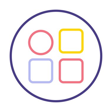 Menü web simgesi, vektör çizim