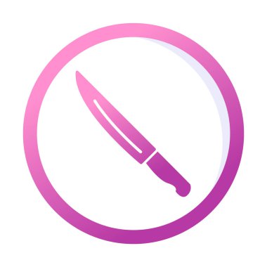 Bıçak simgesi, vektör illüstrasyonu 