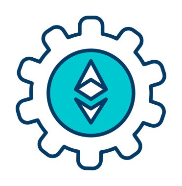 Ethereum Simge vektör çizimi ayarlanıyor