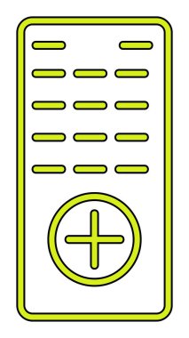 Uzaktan Denetim simgesi, vektör illüstrasyonu 