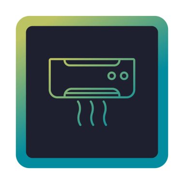 Klima ağı basit simgesi.