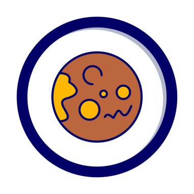 Gezegenler simgesi, vektör illüstrasyonu