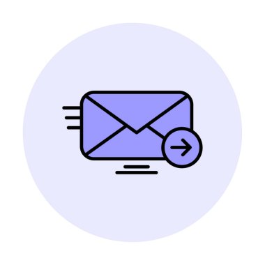 zarf, posta simgesi vektör illüstrasyonu