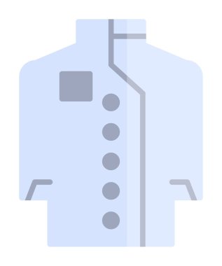 Chef Coat web simgesi, vektör illüstrasyonu