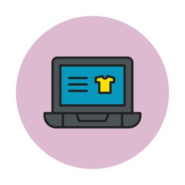 Projeniz için çevrimiçi alışveriş simgesi