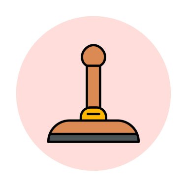 Lastik Damga Web simgesi vektör illüstrasyonu