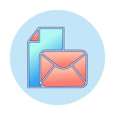 posta simgesi, vektör illüstrasyonu   