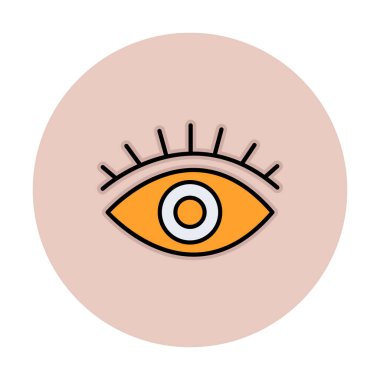 Göz simgesi, vektör illüstrasyon tasarımı 