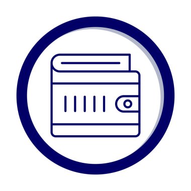 cüzdan web simgesi basit illüstrasyon