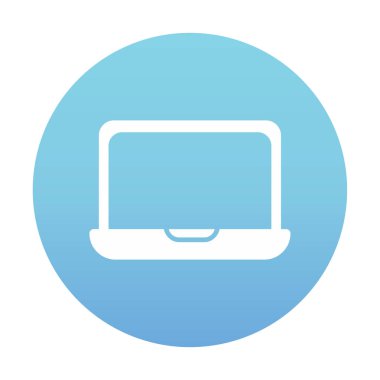 dizüstü bilgisayar simgesi, vektör illüstrasyonu basit tasarım 