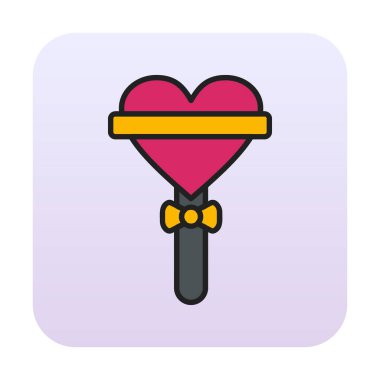 Beyaz arkaplanda lolipop vektör çizimi