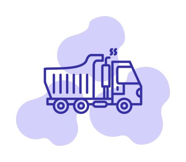 Vektör Tasarımı Çöp Kamyonu Simgesi Biçimi