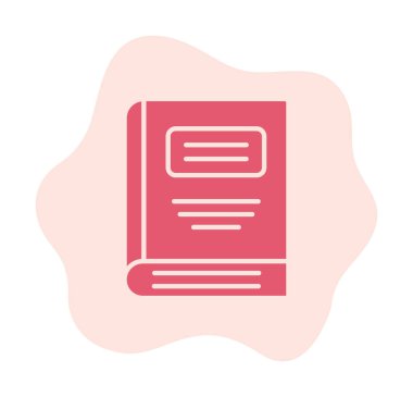 kitap simgesi vektör illüstrasyonu 