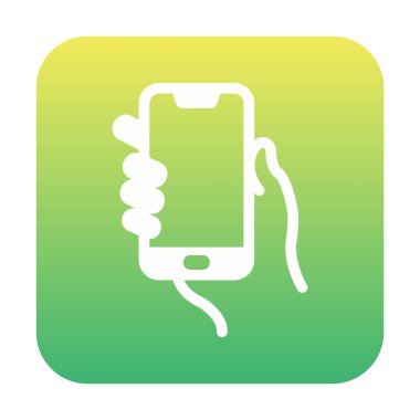 Cep telefonu simgesi, vektör illüstrasyonu  