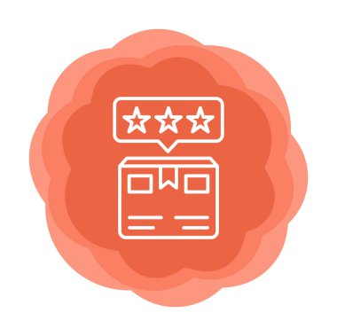 Teslimat kutusu simgesi, vektör illüstrasyonu basit tasarım