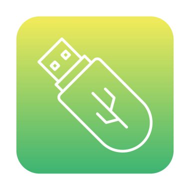 Web için usb flash simgesi.