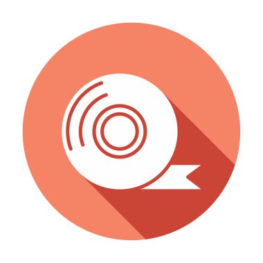 Yapışkan bant vektör düz simge tasarımı 