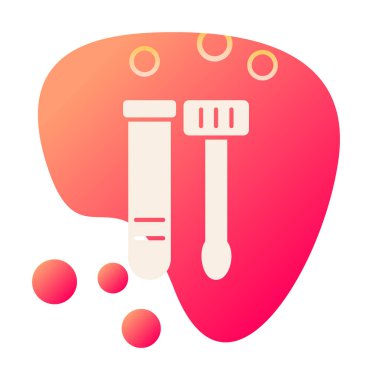 Örnek test web simgesi, vektör illüstrasyonu