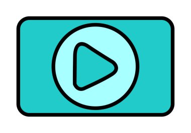 Oynatma düğmesi vektör çizimi