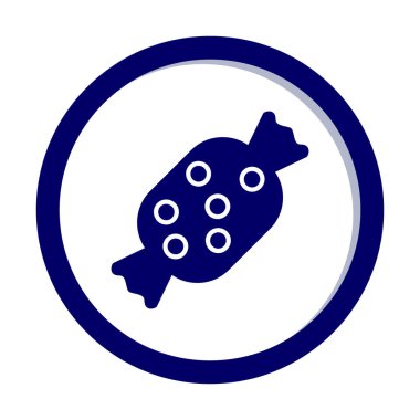 Şeker Web ikonu vektör illüstrasyonu