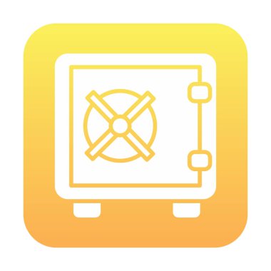 Güvenli kutu simgesinin vektör çizimi