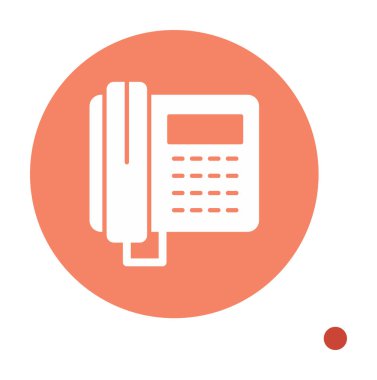 Basit Telefon Simgesi, vektör illüstrasyonu