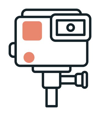 Eylem kamerası vektör illüstrasyonuName