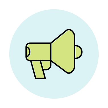 megafon simgesi, vektör illüstrasyonu