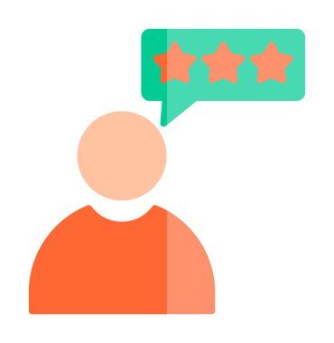 Müşteri İncelemesi, geribildirim ikonu vektör çizimi