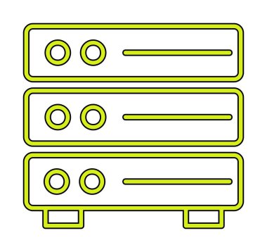 ağ simgesi çizimi. Sunucu                    