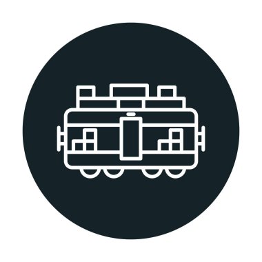 Tren kargosunun vektör çizimi